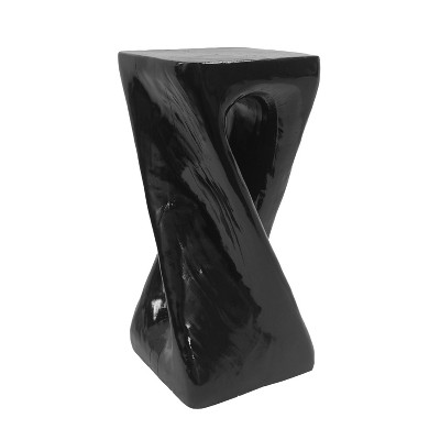 Christopher Knight Home Helena Rustic Outdoor Twist Shape Lightweight Concrete Side Table