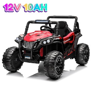 Jojoka 12V 10AH Ride On Truck for Kids with Remote Control, Battery Powered UTV Ride On Toy with Music, LED Lights, Electric Car for Boys Girls - 1 of 4