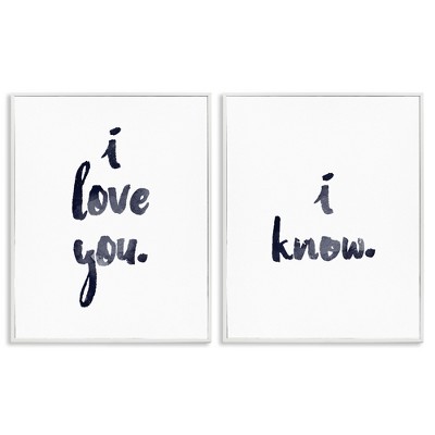 Stupell Industries Glam I Love You Phrase, 16" x 20"