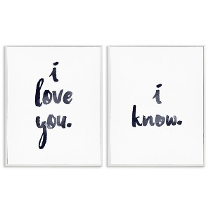 Stupell Industries Glam I Love You Phrase, 16" x 20" - 1 of 4