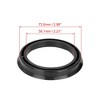 Unique Bargains Plastic 2.86inch OD Car Hub Centric Rings Wheel Bore Center Spacer Black 4 Pcs - 2 of 4