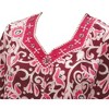 LA LEELA Women's Beachwear Swimsuit Coverups for Women Summer Swim Beach Dress Cover Ups for Swimwear Women Bohemian Bathing Suit M-L Pink,Floral - 2 of 3