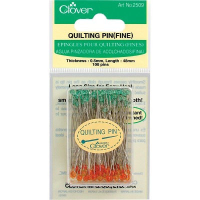 Clover Quilting Pins Fine-100/Pkg