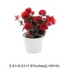 Unique Bargains Artificial Plants Hydrangea Arrangement Plastic 5.51"x5.51"x7.87" 1 Pcs - 3 of 4