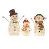 SEVOBAL Inflatable Holiday Decorations 3-Piece Snowman Family Decor Christmas Inflatable Outdoor Decoration, White, 43"*7.5"*30.5" - 2 of 4