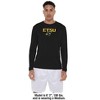 East Tennessee State University Adult Sport Long Sleeve Shirt Primary Logo, Athletic Heather - 3 of 4