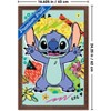 Trends International Disney Lilo and Stitch: Pattern Clash - Stitch Framed Wall Poster Prints - 3 of 4
