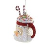 Noble Gems 5.0 Inch Santa Cocoa Mug Christmas Ornament Peppermint Tree Ornaments - 3 of 3