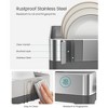Expandable Dish Drying Rack, Stainless Steel Dish Dryer with Rotatable Spout, Utensil/Cup/Cutting Board Holder, Adjustable Drainage - 4 of 4