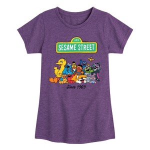 Girls' - Sesame Street - Since 1969 Fitted Short Sleeve Graphic T-Shirt - 1 of 4