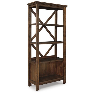 Signature Design by Ashley Casual Baldridge 75" Bookcase  Rustic Brown