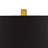 Possini Euro Design Zeus 28 1/2" Tall Modern Glam End Table Lamps Set of 2 Sculptural Gold Leaf Living Room Bedroom Bedside Nightstand House - 3 of 4