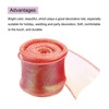 Unique Bargains Gift Wrapping Wide Sheer Wired Pastel Shimmer Iridescent Chiffon Ribbons 1 Pc - 3 of 4