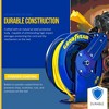 Goodyear Industrial Retractable Extension Cord Reel - 12AWG x 50' Ft, 3 Grounded Outlets, Max 13A - 3 of 4