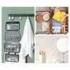 Unique Bargains Travel Toiletry Bag Makeup Bag Organizer Toiletry Organizer Travel Cosmetic Bag Waterproof Polyester Black 1pc - 2 of 4
