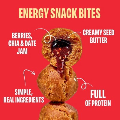 Smash Foods Gluten Free Sunflower Butter & Strawberry Jam Protein Bites - 8g Protein - 7.1oz/4pk