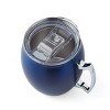 Cambridge Silversmiths Set of 2 20oz Double Wall Brushed Moscow Mule Mug with Lid Blue: Stainless Steel, Dishwasher-Safe - 4 of 4