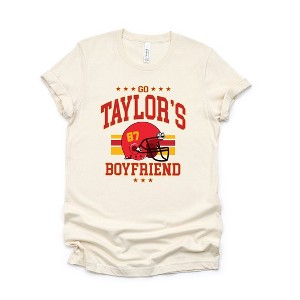 Simply Sage Market Women's Go Taylor's Boyfriend Helmet Short Sleeve Graphic Tee - 1 of 3