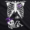 Maternity Witch Baby Bump Skeleton Cute Pregnancy Tshirt Halloween Night - Crazy Dog Maternity T Shirt - image 3 of 4