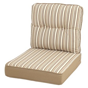 Rolston Seat and Back Chair Cushion - Beige Stripe - Threshold