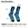 Tropical Print Women Printed Crew Socks Funny Funky Socks Soft Polyester Novelty Gifts for Artists Men - 2 of 4