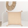 HomeRoots 30" X 30" Beige And Cream 100% Cotton Chevron Zippered Pillow - 2 of 4