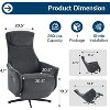 AMERLIFE Zero Gravity Power Recliner Chairs for Adults, Electric Recliner with USB & Type-C Ports, 270 Swivel for Living Room, Chenille - 2 of 4