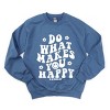 Simply Sage Market S.W.Smiley Makes You Happy Smiley Face Sweatshirt - 2 of 4