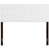 TiramisuBest White PU Queen Headboard, 63x3x53 inches, 17 lbs, Button Tufted, Adjustable Height, Colors, Bed/Wall Mountable - 3 of 4