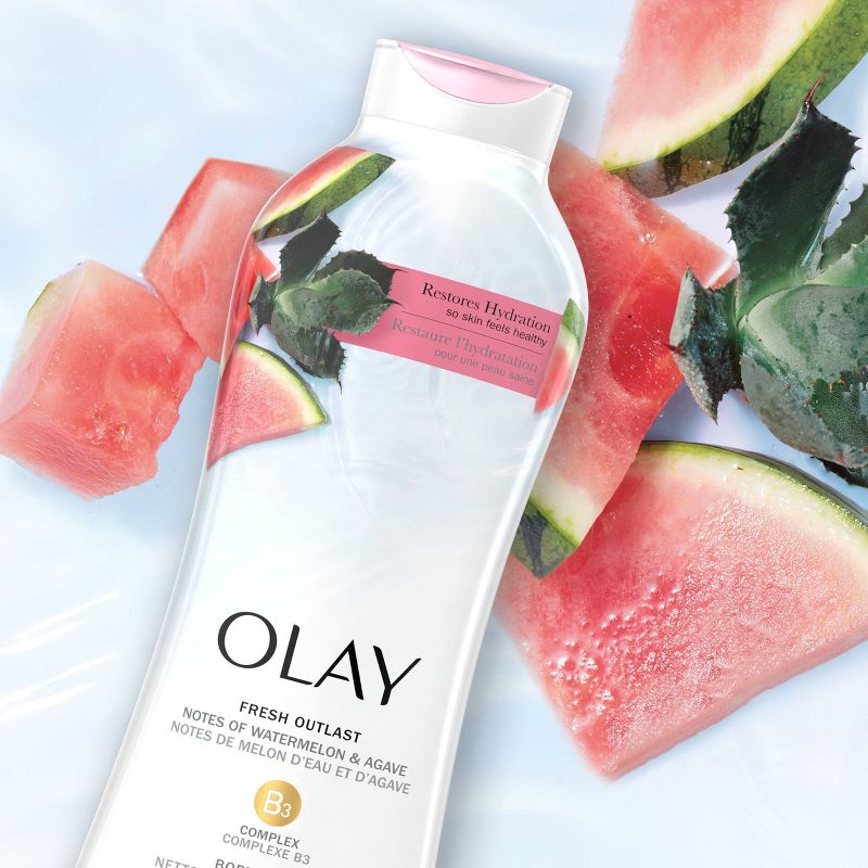Olay Fresh Outlast Body Wash - Watermelon &#38; agave - 22 fl oz, 4 of 9