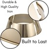 BIRDROCK HOME 4-Panel Christmas Tree Collar - Soft Gold - image 3 of 4