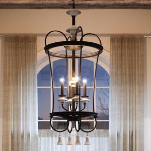 Urban Ambiance Luxury French Rustic Chandelier,  42.125"H x 18.75"W,  Ancient Bronze Finish, UHP2103 - 1 of 4