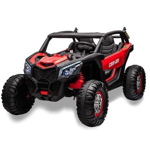 24V 2-Seater UTV, 4WD Ride On Toys with Remote Control, Powerful Electric Vehicle 4 Shock Absorbers - 1 of 4