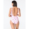Carmen Marc Valvo Scoop Neck Beaded One Piece Swimsuit - 2 of 4