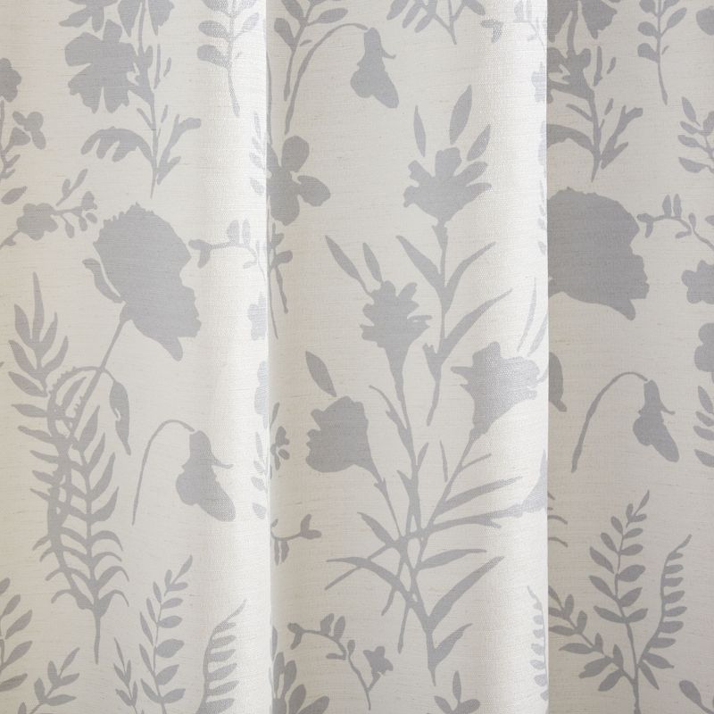 Exclusive Home Silhouette Floral Light Filtering Grommet Top Curtain Panel Pair, 2 of 5
