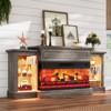 AMERLIFE Farmhouse Electric Fireplace TV Stand - 4 of 4