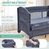 4-in-1 Pack and Play Bedside Sleeper with Bassinet, Diaper Changer & Hanging Toy - 3 of 4