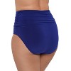 Trimshaper Women's Plus High Waist Shirred Brief Swim Bottom - 2 of 3