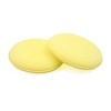 Unique Bargains Round Shape Waxing Buffing Spong Pad for Auto Car Yellow 10Pcs - 3 of 4