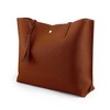 Gearonic Women Large Tote Bag Tassels Faux Leather Shoulder Handbags - 3 of 4