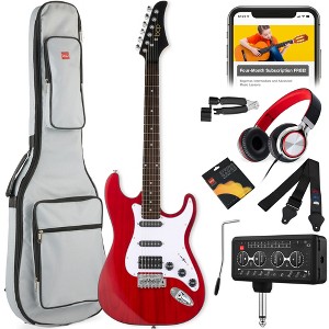Best Choice Products Beginner Electric Guitar Kit w/ Headphone Amp, Padded Gig-Bag, Headphones - 1 of 4