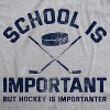 Mens School Is Important But Hockey Is Importanter Tshirt Funny Sports Tee - Crazy Dog Men's T Shirt - 2 of 4