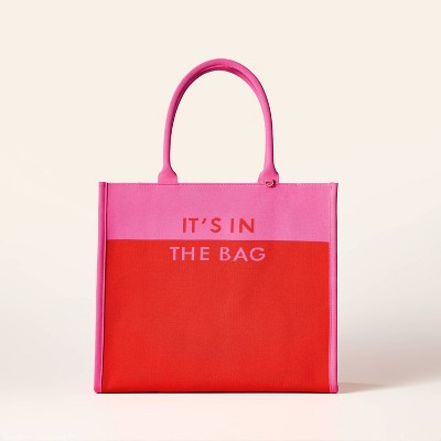Colorblock Knit Tote Bag - kate spade new york x Target Pink/Red