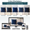 PAVILIA Set of 2 Throw Pillow Covers, Decorative Velvet Square Cushion Cases for Bed Sofa Couch Bedroom Living Room - 4 of 4