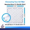 Filter King 17.25x29.25x2 Air Filter | 4-PACK | MERV 8 HVAC Pleated A/C Furnace Filters | MADE IN USA | Actual Size: 17.25 x 29.25 x 1.75" - 2 of 4
