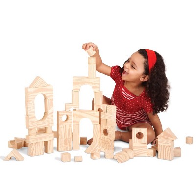 Edushape Foam Building Blocks - Wood Pattern