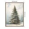 Amanti Art Snow Covered Evergreen Fir Tree by The Creative Bunch Studio Canvas Art Framed - 3 of 4