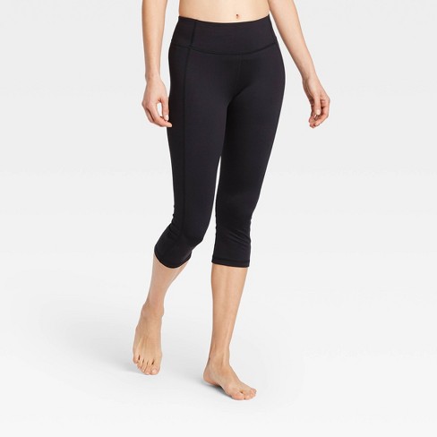 Women's Simplicity Mid-rise Capri Leggings 20 - All In Motion™ Black Xl :  Target