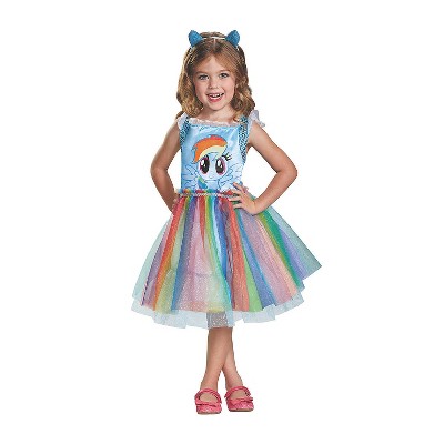 Disguise Toddler Girls' Classic My Little Pony Rainbow Dash Dress Costume