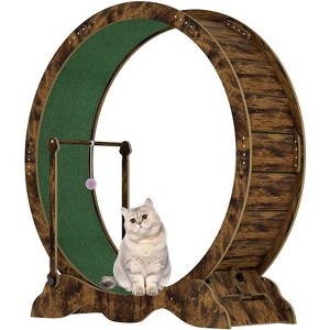 48" Cat Wheels for Indoor Cats, Large Cat Exercise Running Treadmill Wheel with 15" Tread for Kitty¡¯s Longer Life - 1 of 3